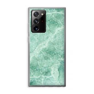 CaseCompany Groen marmer: Samsung Galaxy Note 20 Ultra / Note 20 Ultra 5G Transparant Hoesje