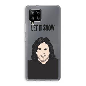 CaseCompany Let It Snow: Samsung Galaxy A42 5G Transparant Hoesje