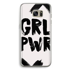 CaseCompany Girl Power #2: Samsung Galaxy S7 Edge Transparant Hoesje