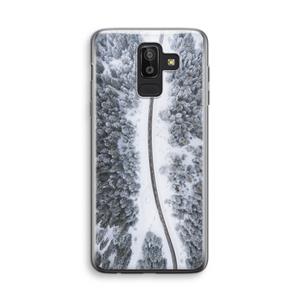 CaseCompany Snøfall: Samsung Galaxy J8 (2018) Transparant Hoesje