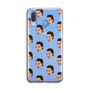 CaseCompany Ugly Cry Call: Samsung Galaxy A40 Transparant Hoesje