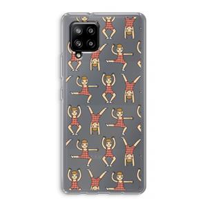 CaseCompany Gymboys: Samsung Galaxy A42 5G Transparant Hoesje