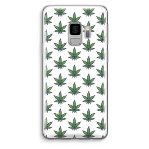 CaseCompany Weed: Samsung Galaxy S9 Transparant Hoesje