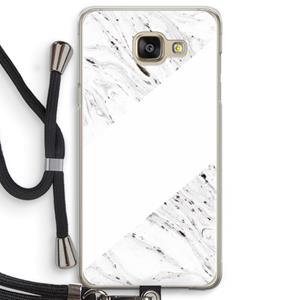 CaseCompany Biggest stripe: Samsung Galaxy A5 (2016) Transparant Hoesje met koord