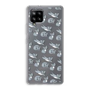 CaseCompany Poezen: Samsung Galaxy A42 5G Transparant Hoesje
