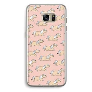 CaseCompany Ponys: Samsung Galaxy S7 Edge Transparant Hoesje