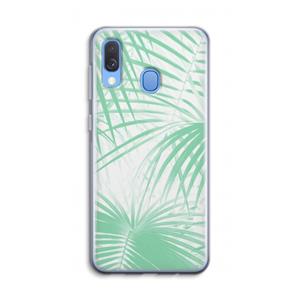 CaseCompany Palmbladeren: Samsung Galaxy A40 Transparant Hoesje