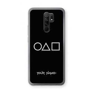 CaseCompany Squid Game: Xiaomi Redmi 9 Transparant Hoesje