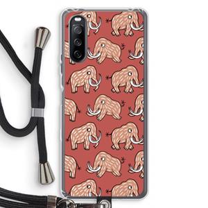CaseCompany Mammoet: Sony Sony Xperia 10 III Transparant Hoesje met koord