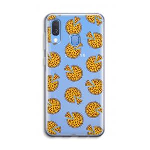 CaseCompany You Had Me At Pizza: Samsung Galaxy A40 Transparant Hoesje