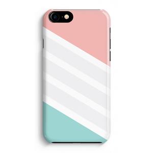 CaseCompany Strepen pastel: iPhone 8 Volledig Geprint Hoesje