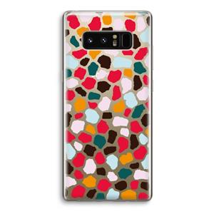 CaseCompany Colored Giraffe: Samsung Galaxy Note 8 Transparant Hoesje