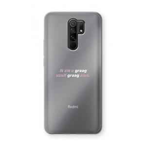 CaseCompany uzelf graag zien: Xiaomi Redmi 9 Transparant Hoesje