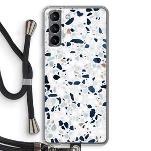 CaseCompany Terrazzo N°1: Samsung Galaxy S21 Transparant Hoesje met koord