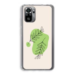 CaseCompany Beleaf in you: Xiaomi Redmi Note 10S Transparant Hoesje