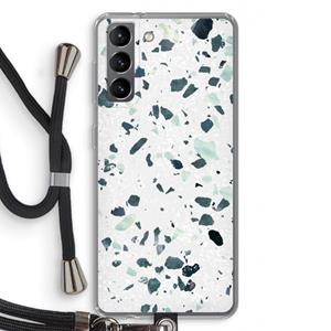 CaseCompany Terrazzo N°2: Samsung Galaxy S21 Transparant Hoesje met koord