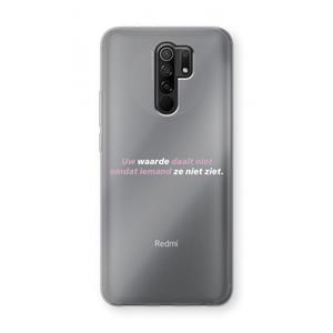 CaseCompany uw waarde daalt niet: Xiaomi Redmi 9 Transparant Hoesje