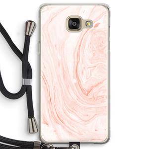 CaseCompany Peach bath: Samsung Galaxy A5 (2016) Transparant Hoesje met koord