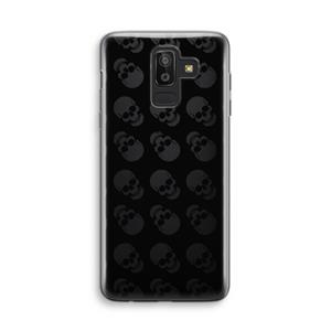 CaseCompany Musketon Skulls: Samsung Galaxy J8 (2018) Transparant Hoesje
