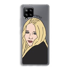 CaseCompany Mary Kate: Samsung Galaxy A42 5G Transparant Hoesje