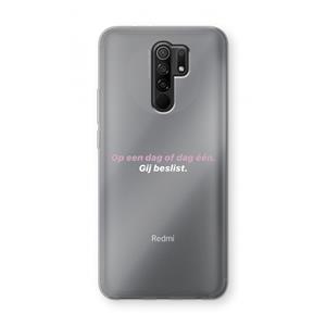 CaseCompany gij beslist: Xiaomi Redmi 9 Transparant Hoesje