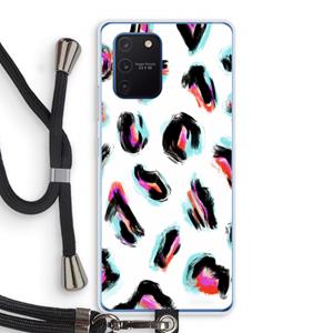 CaseCompany Cheetah color: Samsung Galaxy Note 10 Lite Transparant Hoesje met koord