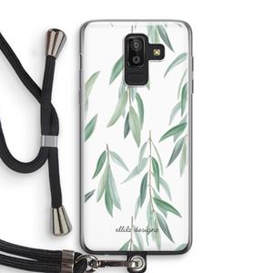 CaseCompany Branch up your life: Samsung Galaxy J8 (2018) Transparant Hoesje met koord