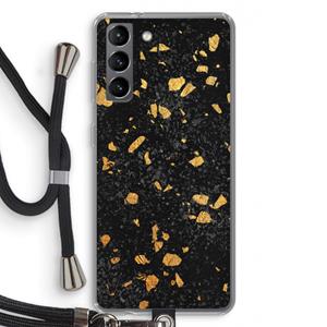 CaseCompany Terrazzo N°7: Samsung Galaxy S21 Transparant Hoesje met koord