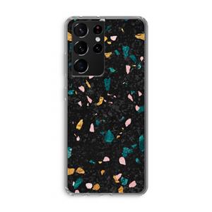 CaseCompany Terrazzo N°10: Samsung Galaxy S21 Ultra Transparant Hoesje