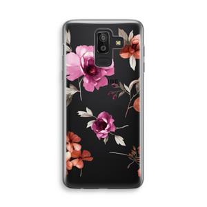 CaseCompany Geschilderde bloemen: Samsung Galaxy J8 (2018) Transparant Hoesje