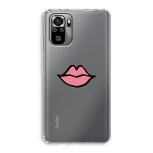 CaseCompany Kusje: Xiaomi Redmi Note 10S Transparant Hoesje