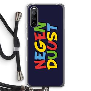 CaseCompany 90's One: Sony Sony Xperia 10 III Transparant Hoesje met koord