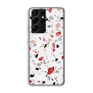 CaseCompany Terrazzo N°12: Samsung Galaxy S21 Ultra Transparant Hoesje