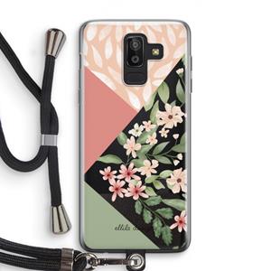 CaseCompany Sweet heaven geometrics: Samsung Galaxy J8 (2018) Transparant Hoesje met koord