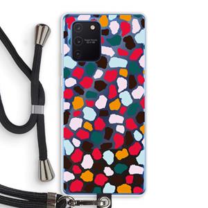 CaseCompany Colored Giraffe: Samsung Galaxy Note 10 Lite Transparant Hoesje met koord