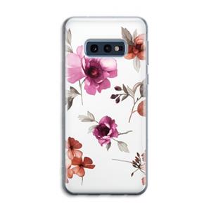 CaseCompany Geschilderde bloemen: Samsung Galaxy S10e Transparant Hoesje