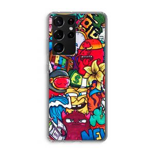 CaseCompany No Rules: Samsung Galaxy S21 Ultra Transparant Hoesje
