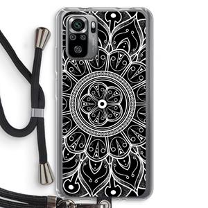 CaseCompany Roses Are Red: Xiaomi Redmi Note 10S Transparant Hoesje met koord