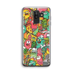 CaseCompany Vexx City: Samsung Galaxy J8 (2018) Transparant Hoesje