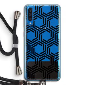 CaseCompany Geometrisch patroon: Samsung Galaxy A50 Transparant Hoesje met koord
