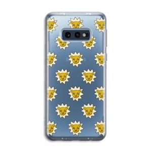 CaseCompany Leeuwenkoppen: Samsung Galaxy S10e Transparant Hoesje