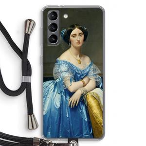 CaseCompany Eleonore: Samsung Galaxy S21 Transparant Hoesje met koord
