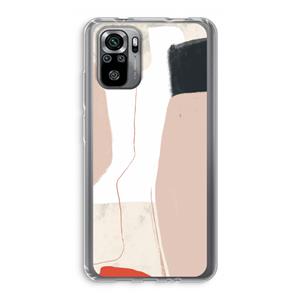 CaseCompany Lava: Xiaomi Redmi Note 10S Transparant Hoesje
