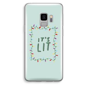 CaseCompany It's Lit: Samsung Galaxy S9 Transparant Hoesje