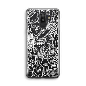 CaseCompany Vexx Mixtape #2: Samsung Galaxy J8 (2018) Transparant Hoesje