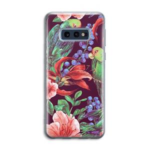 CaseCompany Papegaaien: Samsung Galaxy S10e Transparant Hoesje