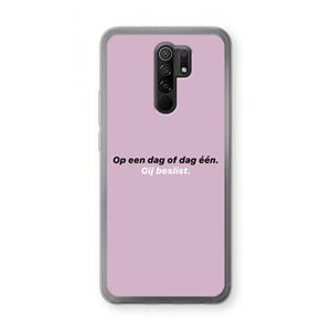 CaseCompany gij beslist: Xiaomi Redmi 9 Transparant Hoesje