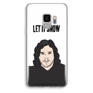 CaseCompany Let It Snow: Samsung Galaxy S9 Transparant Hoesje