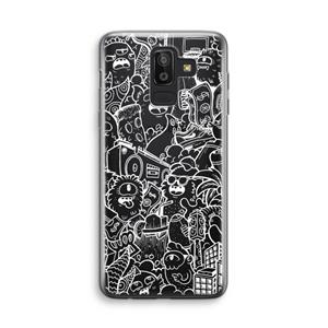 CaseCompany Vexx City #2: Samsung Galaxy J8 (2018) Transparant Hoesje