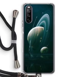 CaseCompany Mercurius: Sony Sony Xperia 10 III Transparant Hoesje met koord